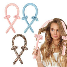 Hot Selling Mulberry Silk Heatless Curl Clip Scrunchies Heatless Curls Rod Headband Silk Hair Roller